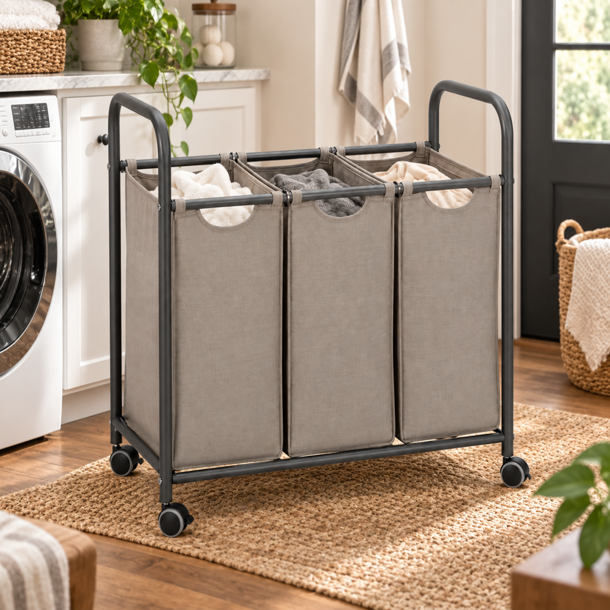 TriLeaf Rolling Laundry Sorter