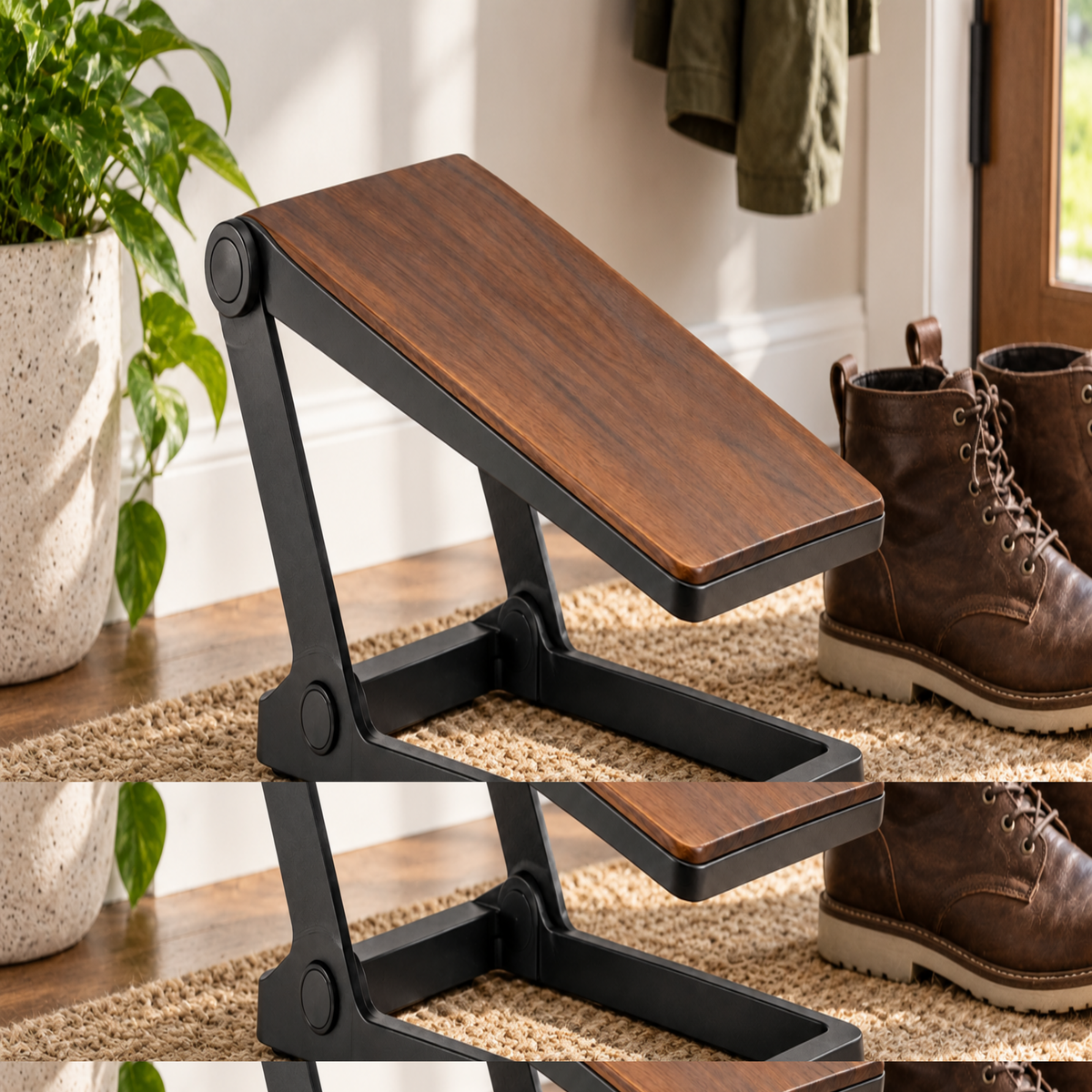 RiseWeave Fold-Flat Shoe Pedestal