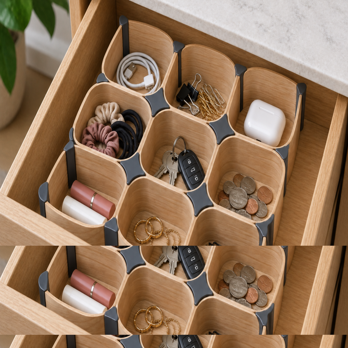 PetalGrid Adjustable Drawer Organizer