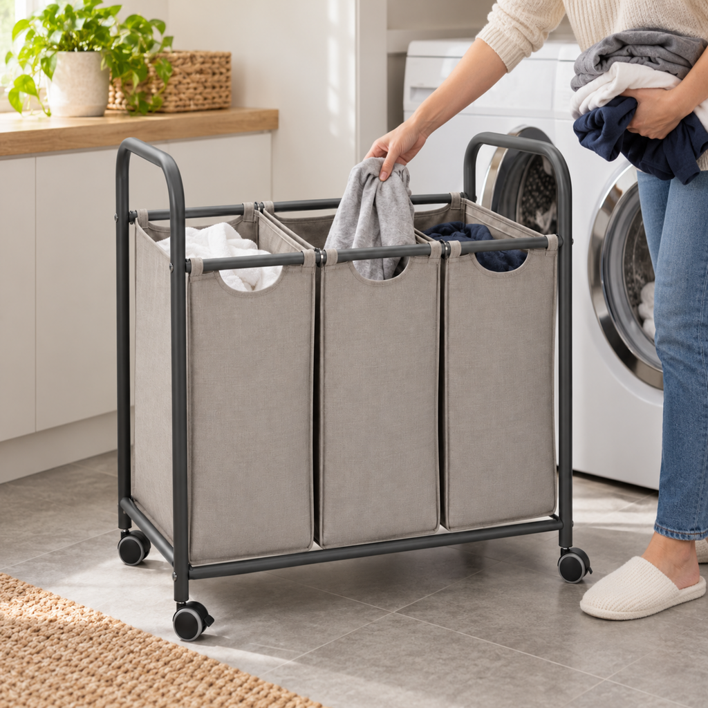 TriLeaf Rolling Laundry Sorter