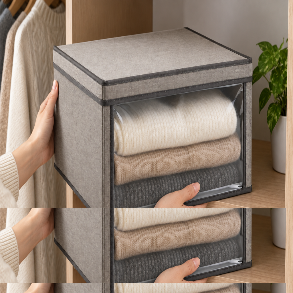 VistaWing Clear Sweater Storage Box